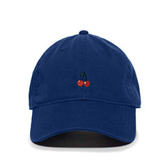 Cherries Baseball Cap Embroidered Cotton Adjustable Dad Hat