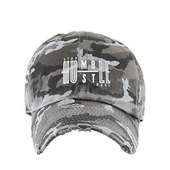 Stay Humble Hustle Hard Vintage Baseball Cap Embroidered Cotton Adjustable Distressed Dad Hat