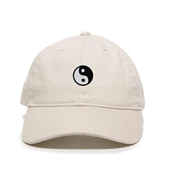Yin Yang Baseball Cap Embroidered Cotton Adjustable Dad Hat