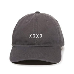 XOXO Hugs and Kisses Baseball Cap Embroidered Cotton Adjustable Dad Hat