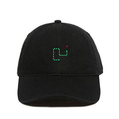 Retro Snake Game Baseball Cap Embroidered Cotton Adjustable Dad Hat