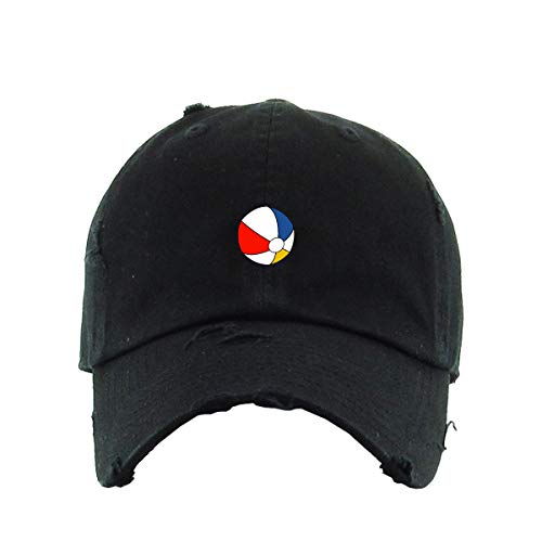 Beach Ball Vintage Baseball Cap Embroidered Cotton Adjustable Distressed Dad Hat