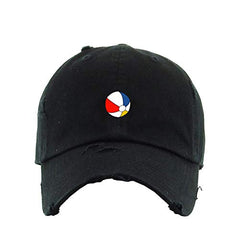 Beach Ball Vintage Baseball Cap Embroidered Cotton Adjustable Distressed Dad Hat