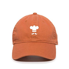 Mustache Chef Baseball Cap Embroidered Cotton Adjustble Dad Hat