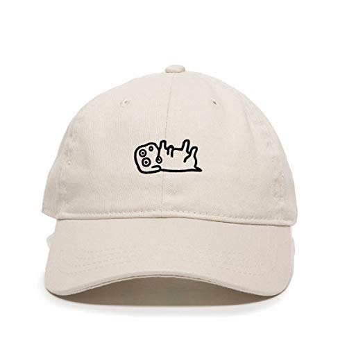 Lazy Dog Baseball Cap Embroidered Cotton Adjustable Dad Hat