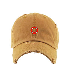 Lifesaver Vintage Baseball Cap Embroidered Cotton Adjustable Distressed Dad Hat