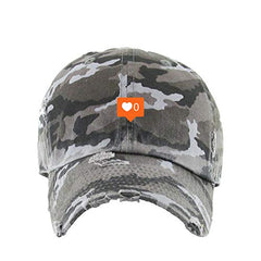 0 Likes Instagram Vintage Baseball Cap Embroidered Cotton Adjustable Distressed Dad Hat
