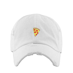 Pizza Slice Vintage Baseball Cap Embroidered Cotton Adjustable Distressed Dad Hat