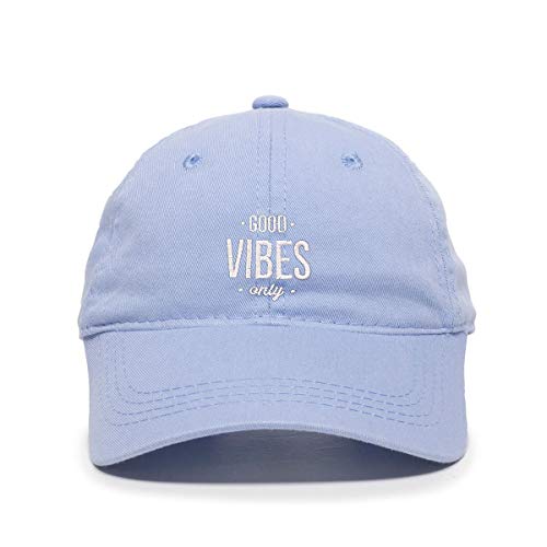 Good Vibes Only Baseball Cap Embroidered Cotton Adjustable Dad Hat