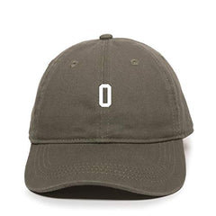 O Initial Letter Baseball Cap Embroidered Cotton Adjustable Dad Hat