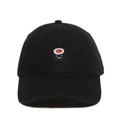 Smiling Sushi Baseball Cap Embroidered Cotton Adjustable Dad Hat