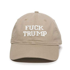 Fuck Trump MAGA Baseball Cap Embroidered Cotton Adjustable Dad Hat