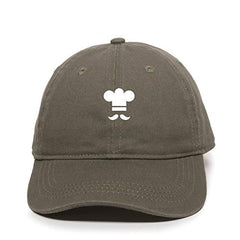 Mustache Chef Baseball Cap Embroidered Cotton Adjustble Dad Hat