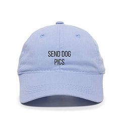 Send Dog Pics Baseball Cap Embroidered Cotton Adjustable Dad Hat