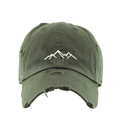 Mountain Vintage Baseball Cap Embroidered Cotton Adjustable Distressed Dad Hat