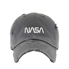 Retro NASA Logo Vintage Baseball Cap Embroidered Cotton Adjustable Distressed Dad Hat
