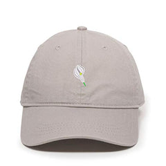 Calla Lilly Dad Baseball Cap Embroidered Cotton Adjustable Dad Hat