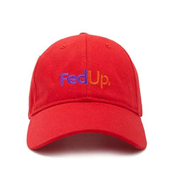 Fed Up FedEx Dad Baseball Cap Embroidered Cotton Adjustable Dad Hat