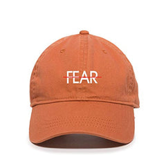 No Fear Dad Baseball Cap Embroidered Cotton Adjustable Dad Hat