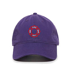 Fire Dept Dad Baseball Cap Embroidered Cotton Adjustable Dad Hat
