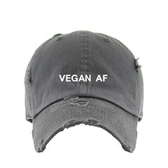 Vegan AF Vintage Baseball Cap Embroidered Cotton Adjustable Distressed Dad Hat
