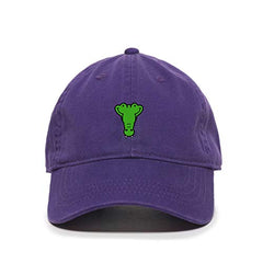 Alligator Baseball Cap Embroidered Cotton Adjustable Dad Hat