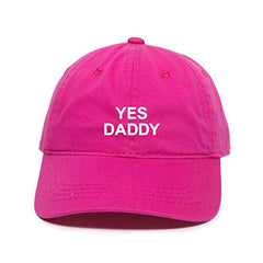 Yes Daddy Baseball Cap Embroidered Cotton Adjustable Dad Hat