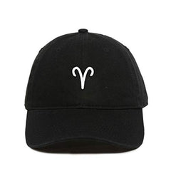 Aries Zodiac Baseball Cap Embroidered Cotton Adjustable Dad Hat