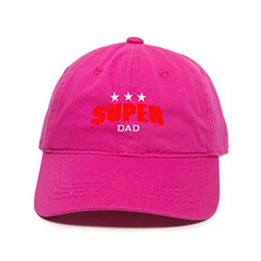 Super Dad Dad Baseball Cap Embroidered Cotton Adjustable Dad Hat