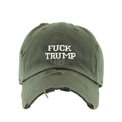 FCK Trump Vintage Baseball Cap Embroidered Cotton Adjustable Distressed Dad Hat
