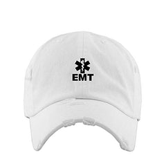 Emergency EMT Vintage Baseball Cap Embroidered Cotton Adjustable Distressed Dad Hat
