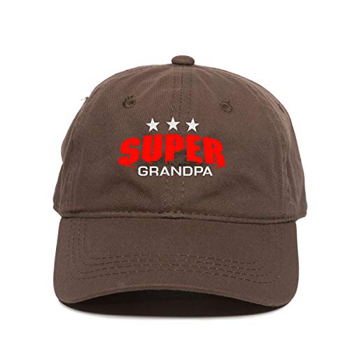 Super Grandpa Dad Baseball Cap Embroidered Cotton Adjustable Dad Hat