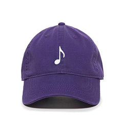 Music Note Baseball Cap Embroidered Cotton Adjustable Dad Hat