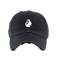 Lion Silhouette Vintage Baseball Cap Embroidered Cotton Adjustable Distressed Dad Hat