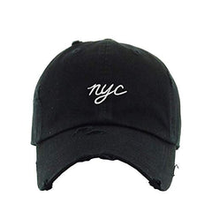 NYC New York City Vintage Baseball Cap Embroidered Cotton Adjustable Distressed Dad Hat