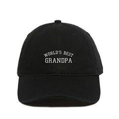 Best Grandpa Baseball Cap Embroidered Cotton Adjustable Dad Hat