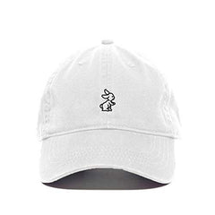 Bunny Baseball Cap Embroidered Cotton Adjustable Dad Hat