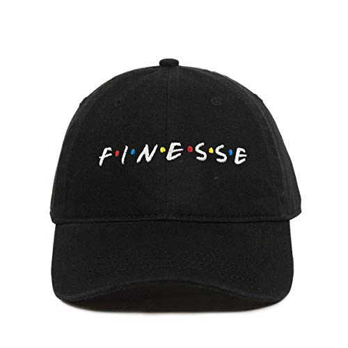 Finesse Friends Letters Baseball Cap Embroidered Cotton Adjustable Dad Hat