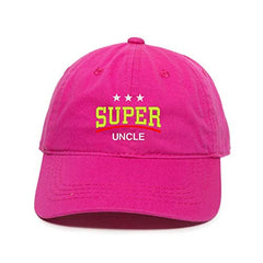 Super Uncle Dad Baseball Cap Embroidered Cotton Adjustable Dad Hat