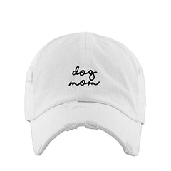 Dog Mom Vintage Baseball Cap Embroidered Cotton Adjustable Distressed Dad Hat