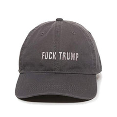 Fuck Trump Baseball Cap Embroidered Cotton Adjustable Dad Hat