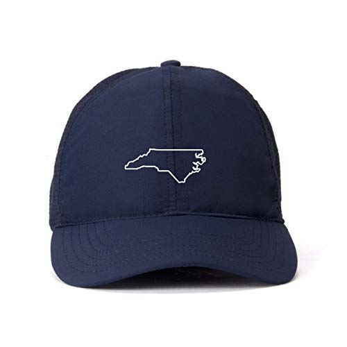 North Carolina Map Outline Dad Baseball Cap Embroidered Cotton Adjustable Dad Hat