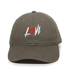 Love Ball Dad Baseball Cap Embroidered Cotton Adjustable Dad Hat