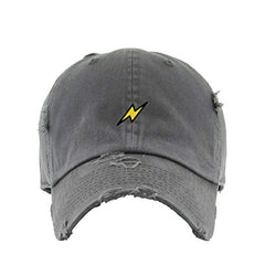 Bolt Vintage Baseball Cap Embroidered Cotton Adjustable Distressed Dad Hat
