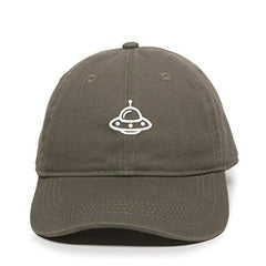 Spaceship Baseball Cap Embroidered Cotton Adjustable Dad Hat