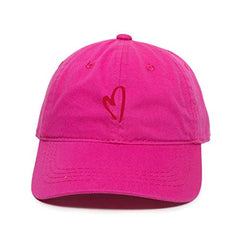 Loose Heart Baseball Cap Embroidered Cotton Adjustable Dad Hat