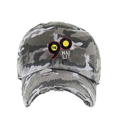 90's was Lit Vintage Baseball Cap Embroidered Cotton Adjustable Distressed Dad Hat