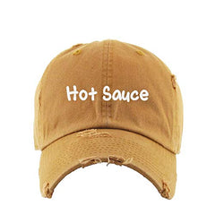 Hot Sauce Vintage Baseball Cap Embroidered Cotton Adjustable Distressed Dad Hat