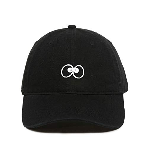 Goofy Eyeballs Baseball Cap Embroidered Cotton Adjustable Dad Hat