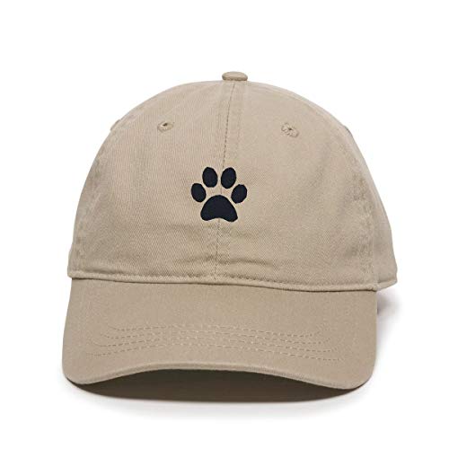 Paw Baseball Cap Embroidered Cotton Adjustable Dad Hat